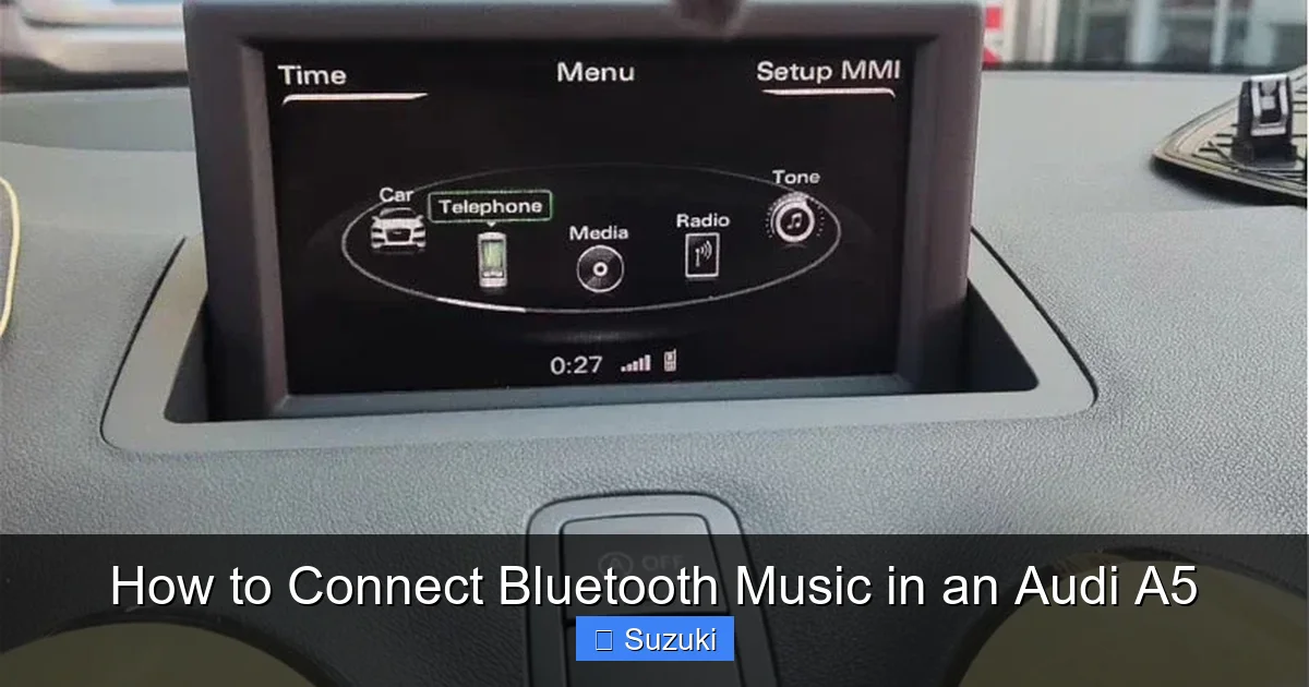 How to Connect Bluetooth Music in an Audi A5