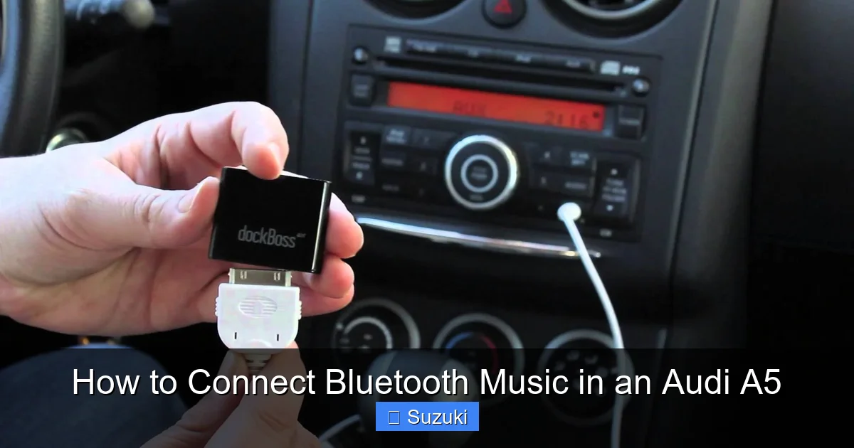 How to Connect Bluetooth Music in an Audi A5