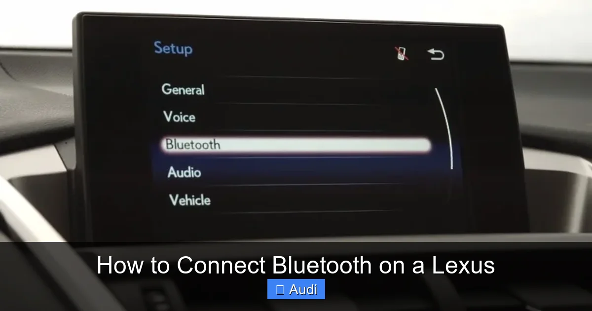 How to Connect Bluetooth on a Lexus