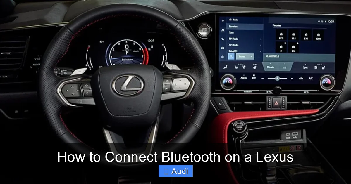 How to Connect Bluetooth on a Lexus