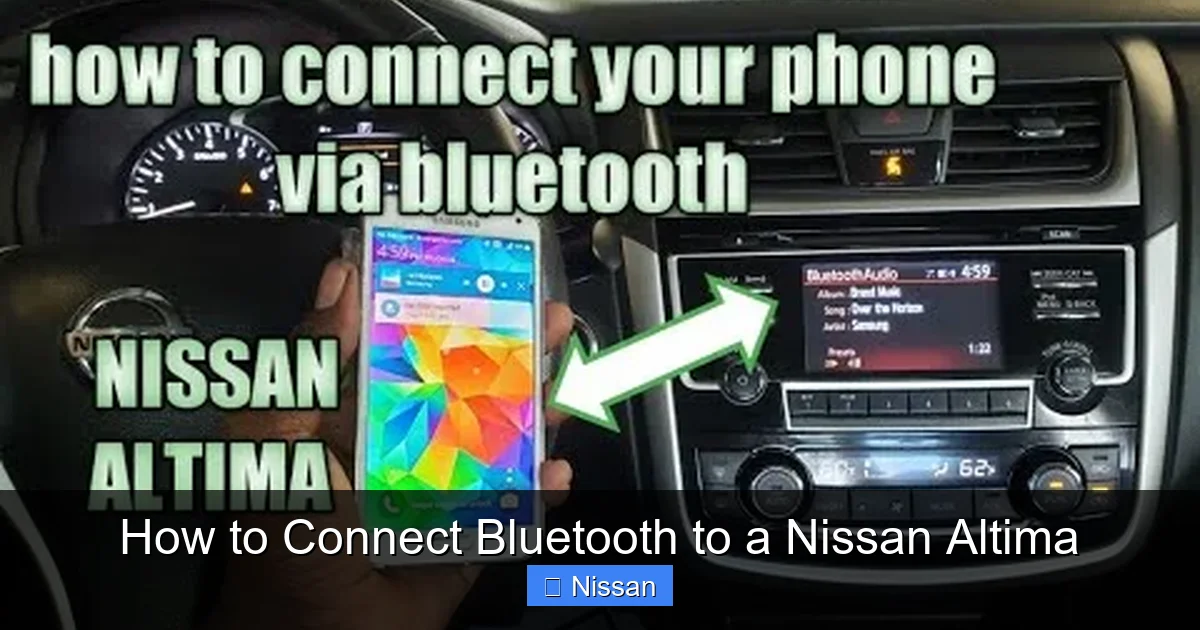 How to Connect Bluetooth to a Nissan Altima