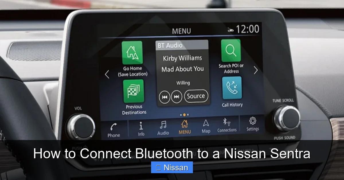 How to Connect Bluetooth to a Nissan Sentra