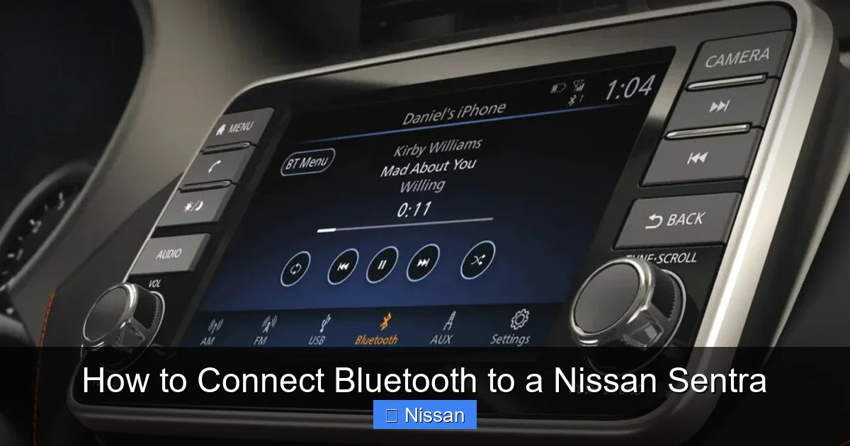 How to Connect Bluetooth to a Nissan Sentra