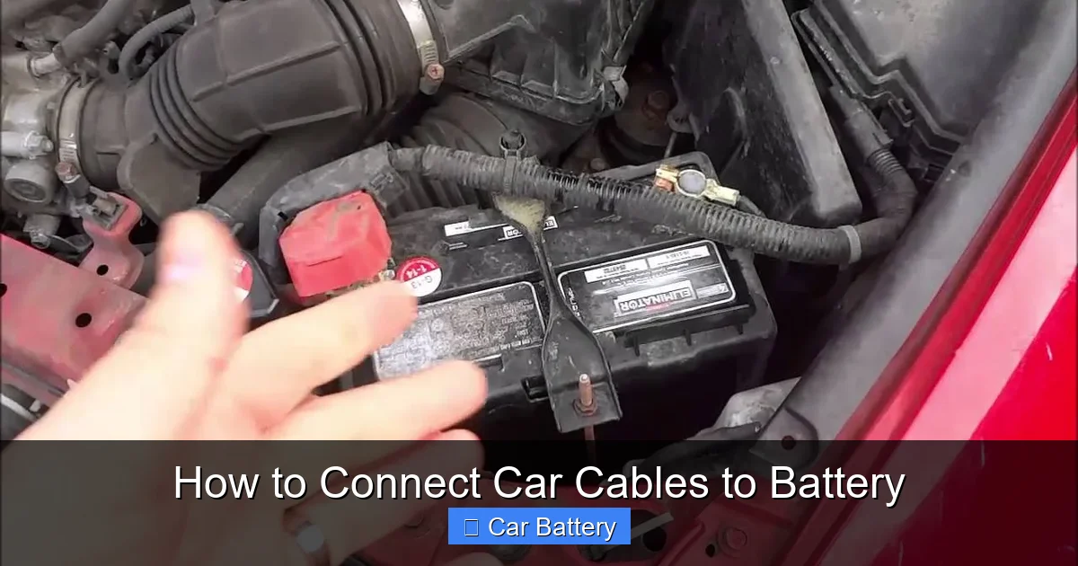 How to Connect Car Cables to Battery