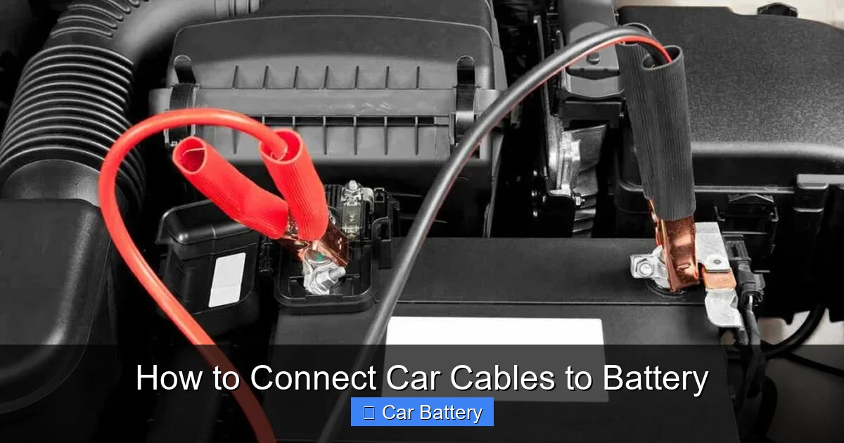 How to Connect Car Cables to Battery