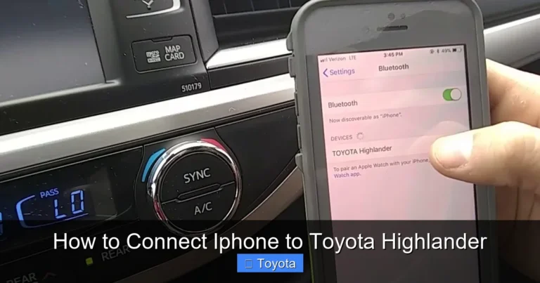 How to Connect Iphone to Toyota Highlander