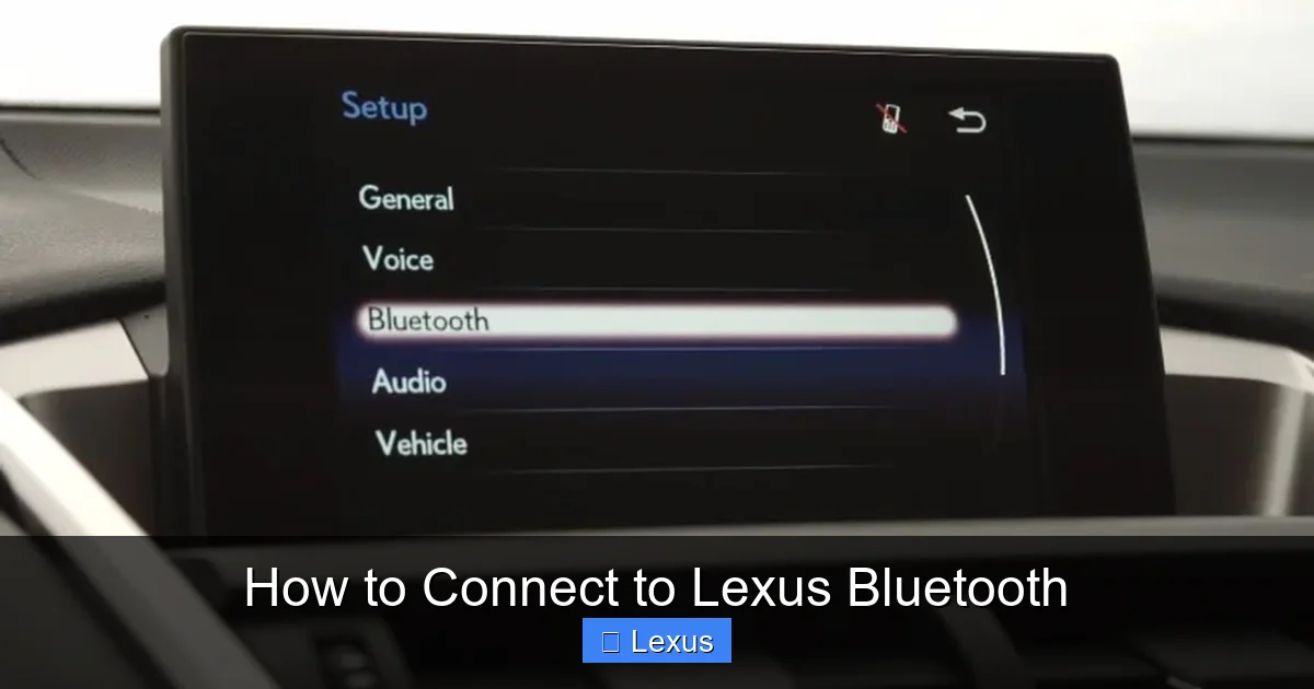 How to Connect to Lexus Bluetooth