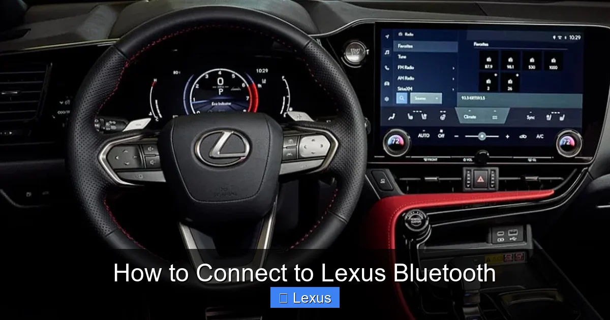 How to Connect to Lexus Bluetooth