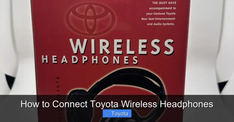 How to Connect Toyota Wireless Headphones