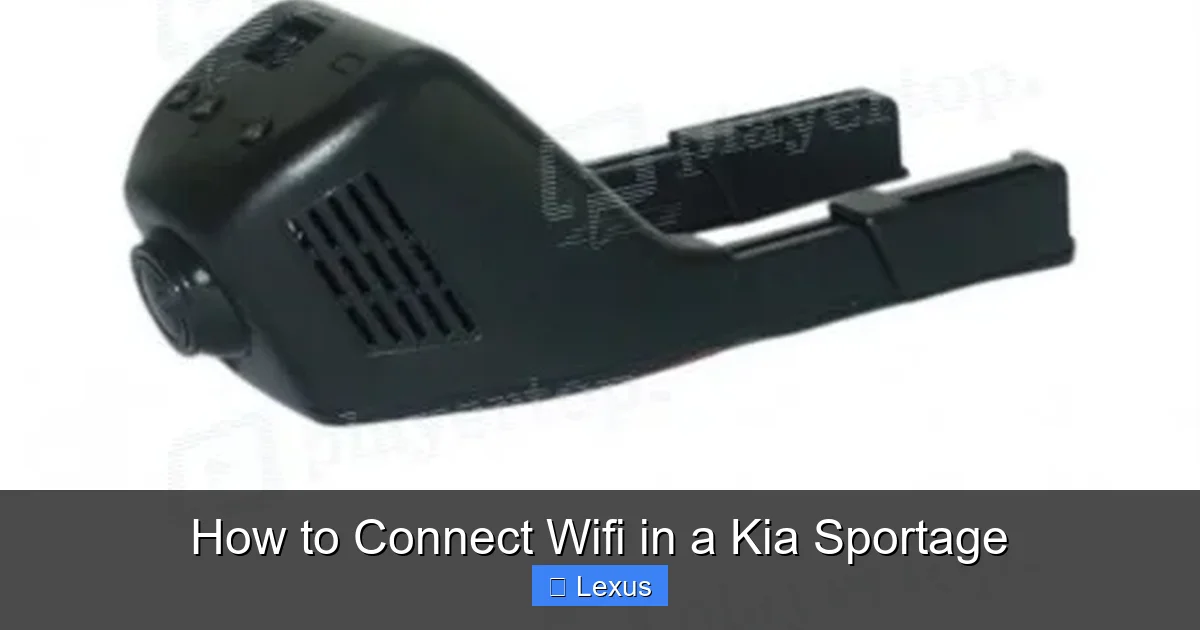 How to Connect Wifi in a Kia Sportage