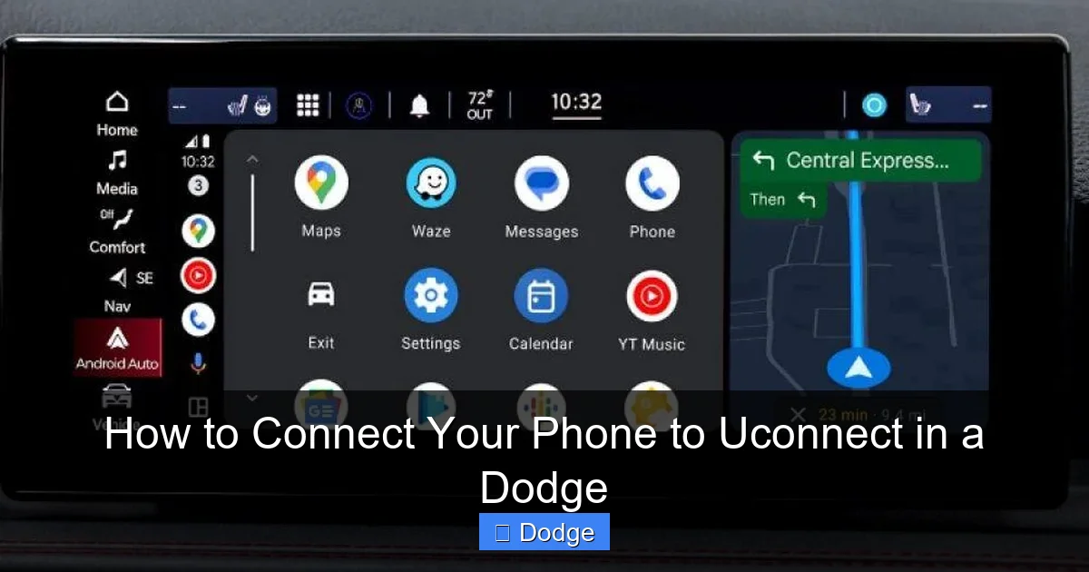 How to Connect Your Phone to Uconnect in a Dodge