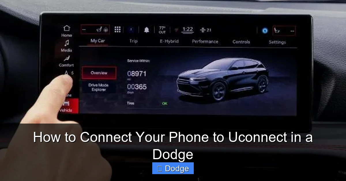 How to Connect Your Phone to Uconnect in a Dodge