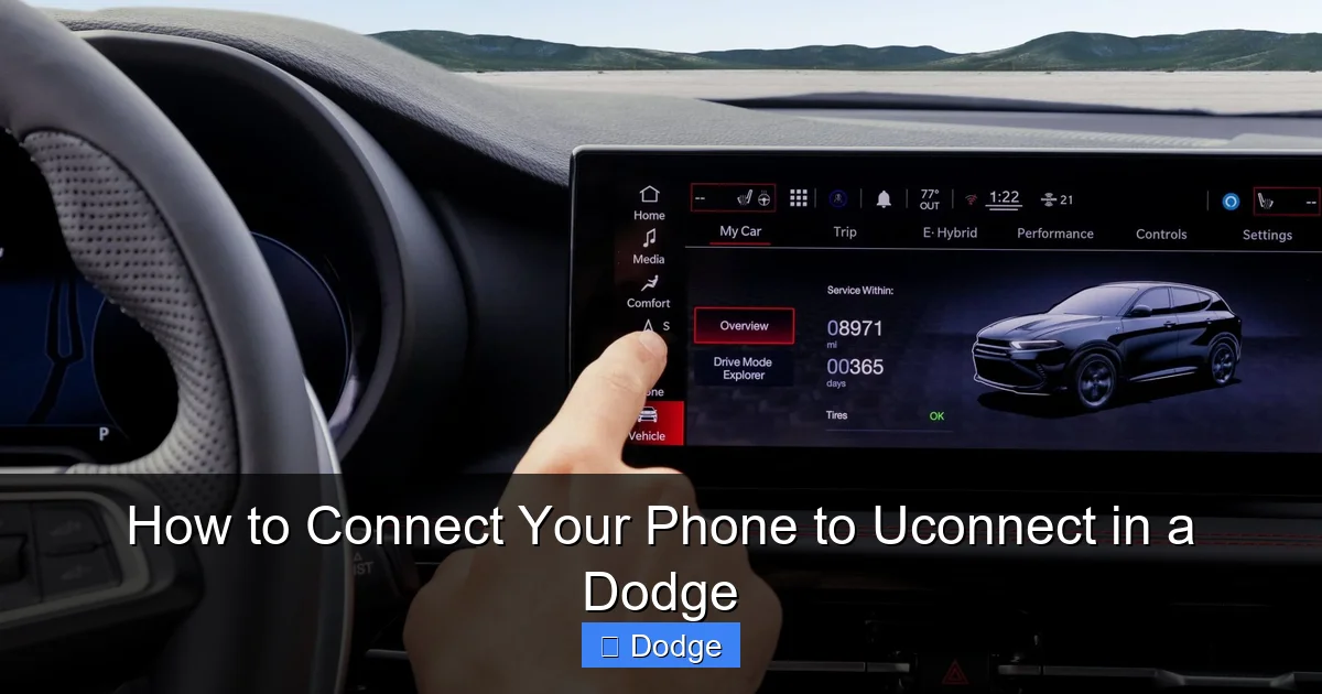 How to Connect Your Phone to Uconnect in a Dodge