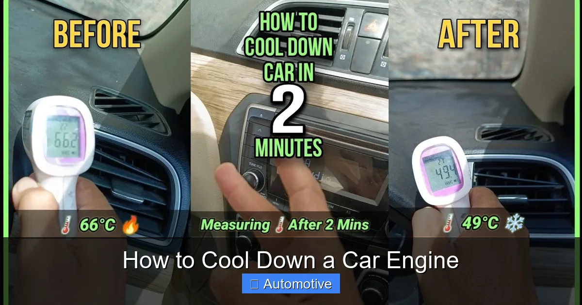 How to Cool Down a Car Engine