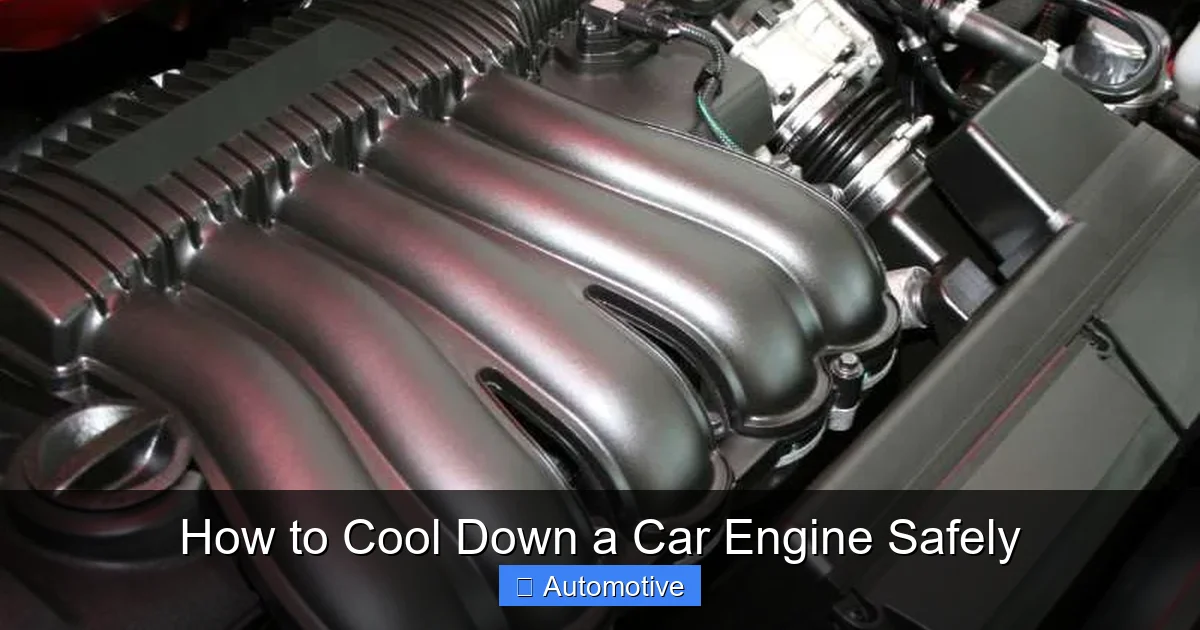 How to Cool Down a Car Engine Safely