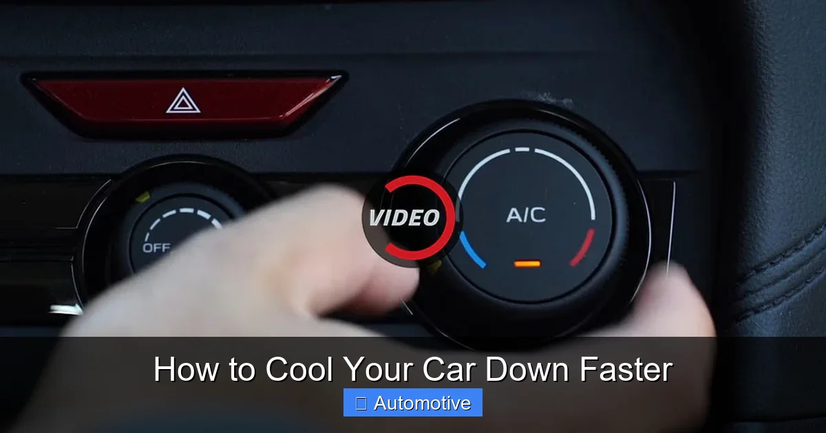 How to Cool Your Car Down Faster