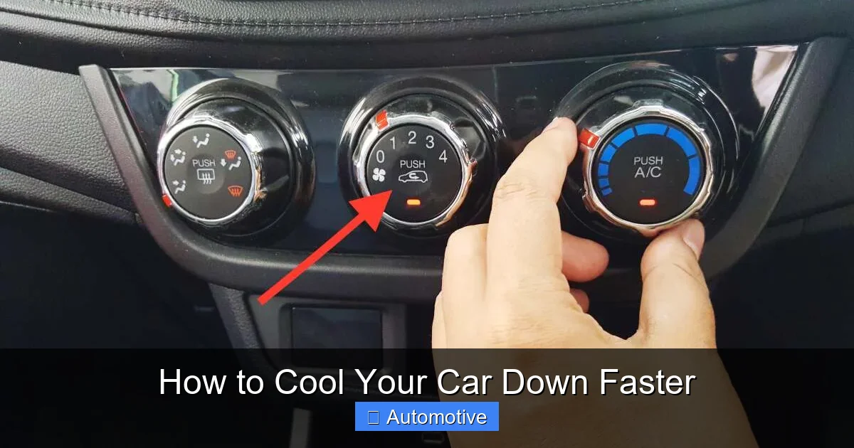 How to Cool Your Car Down Faster