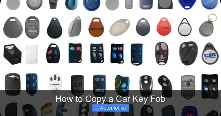 How to Copy a Car Key Fob