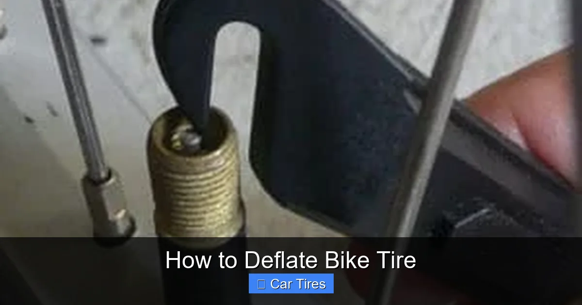 How to Deflate Bike Tire