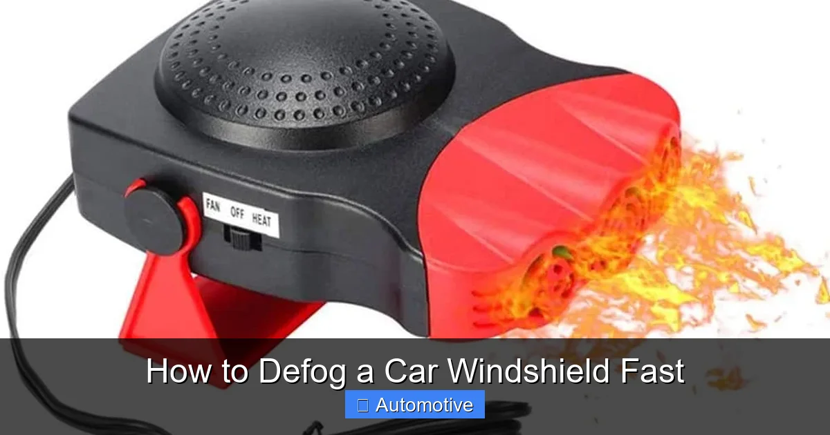 How to Defog a Car Windshield Fast