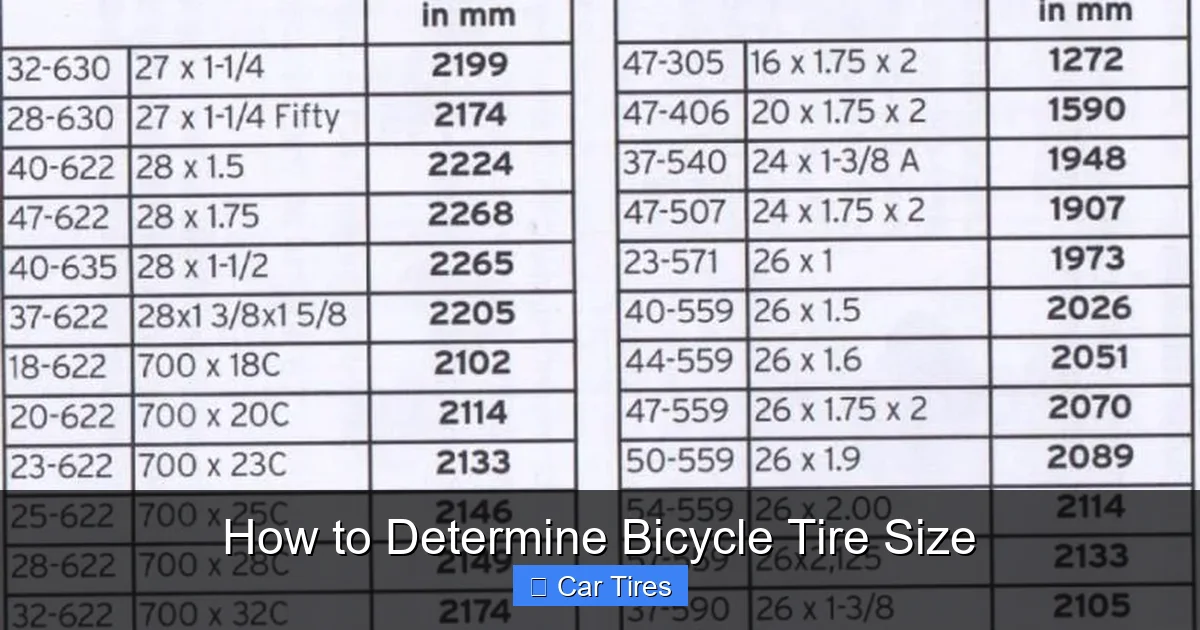 How to Determine Bicycle Tire Size