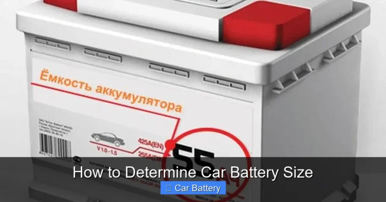 How to Determine Car Battery Size