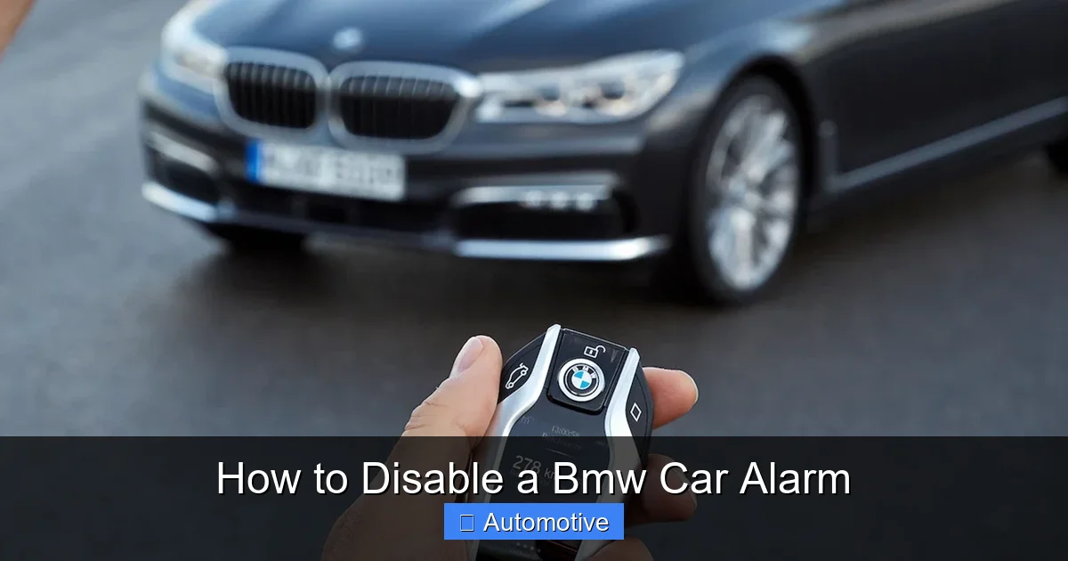 How to Disable a Bmw Car Alarm