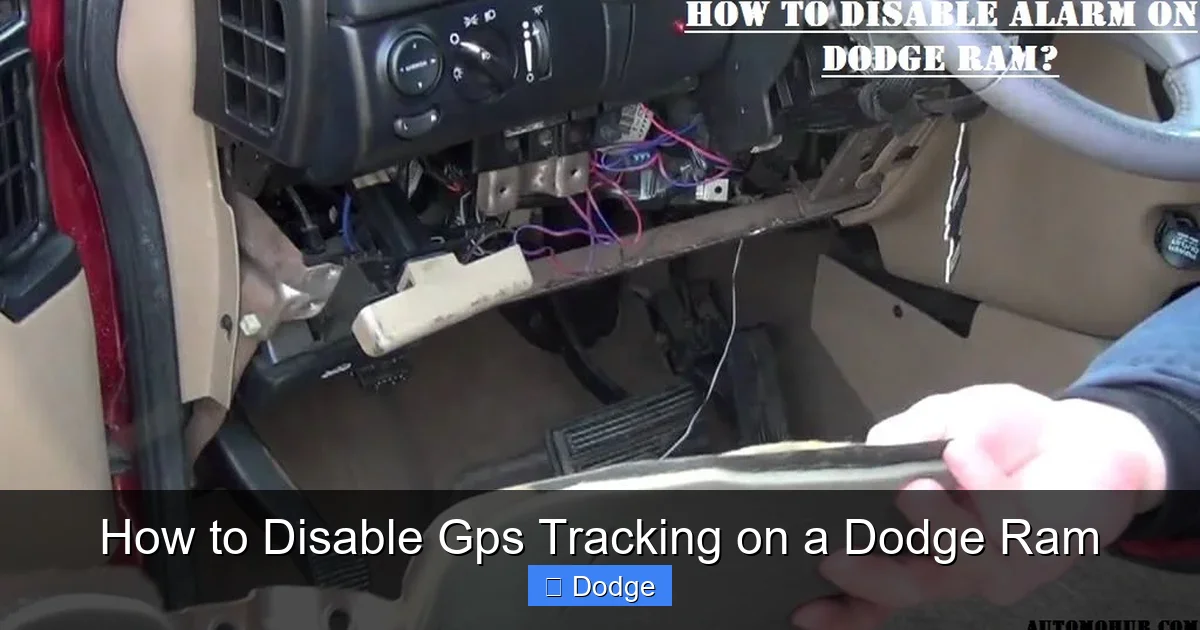 How to Disable Gps Tracking on a Dodge Ram
