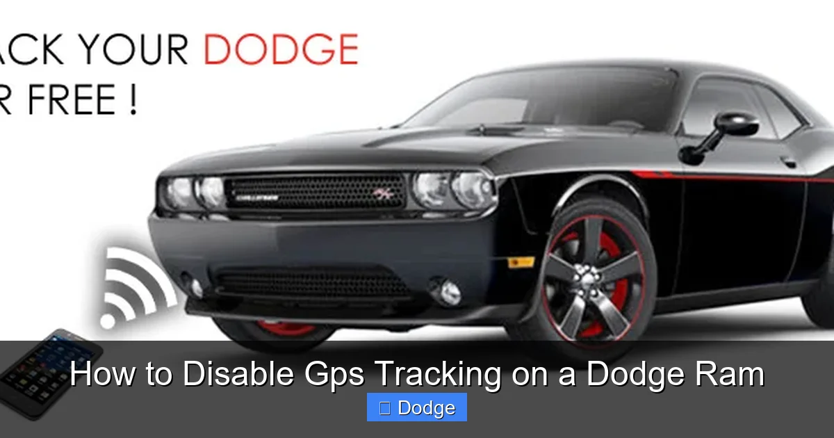 How to Disable Gps Tracking on a Dodge Ram