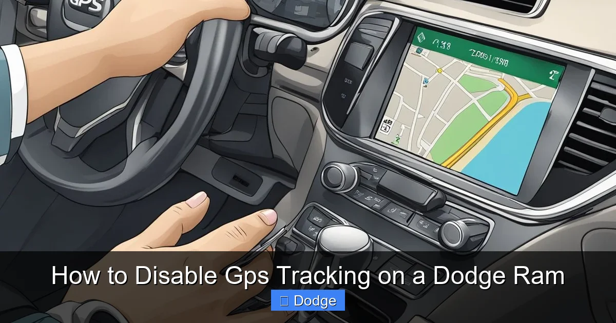 How to Disable Gps Tracking on a Dodge Ram