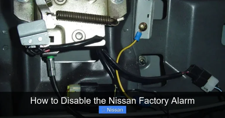 How to Disable the Nissan Factory Alarm
