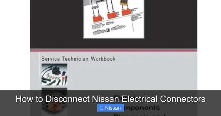 How to Disconnect Nissan Electrical Connectors