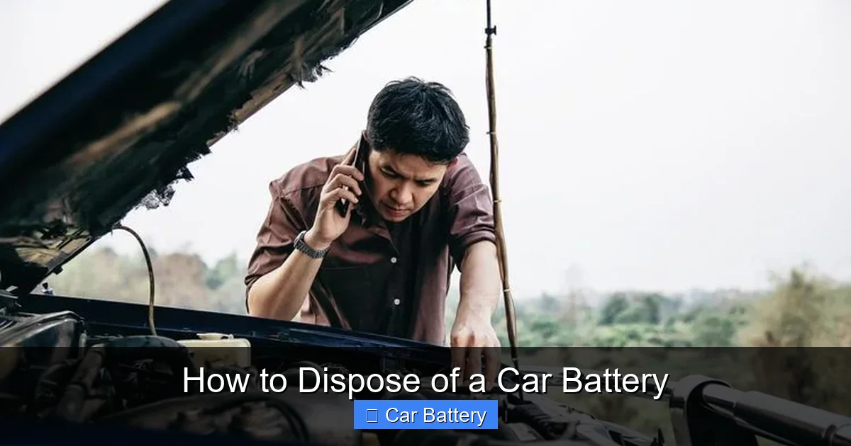 How to Dispose of a Car Battery