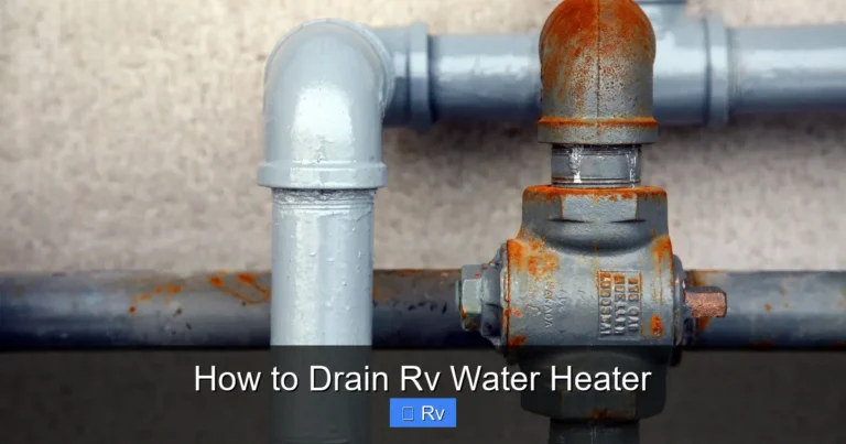 How to Drain Rv Water Heater