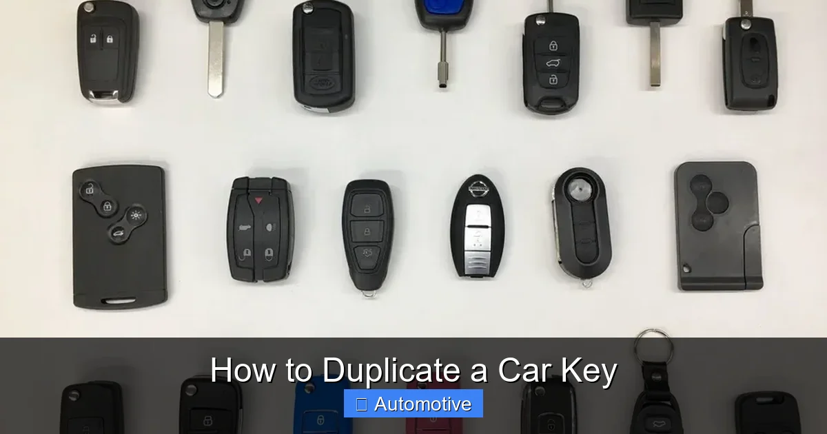 How to Duplicate a Car Key