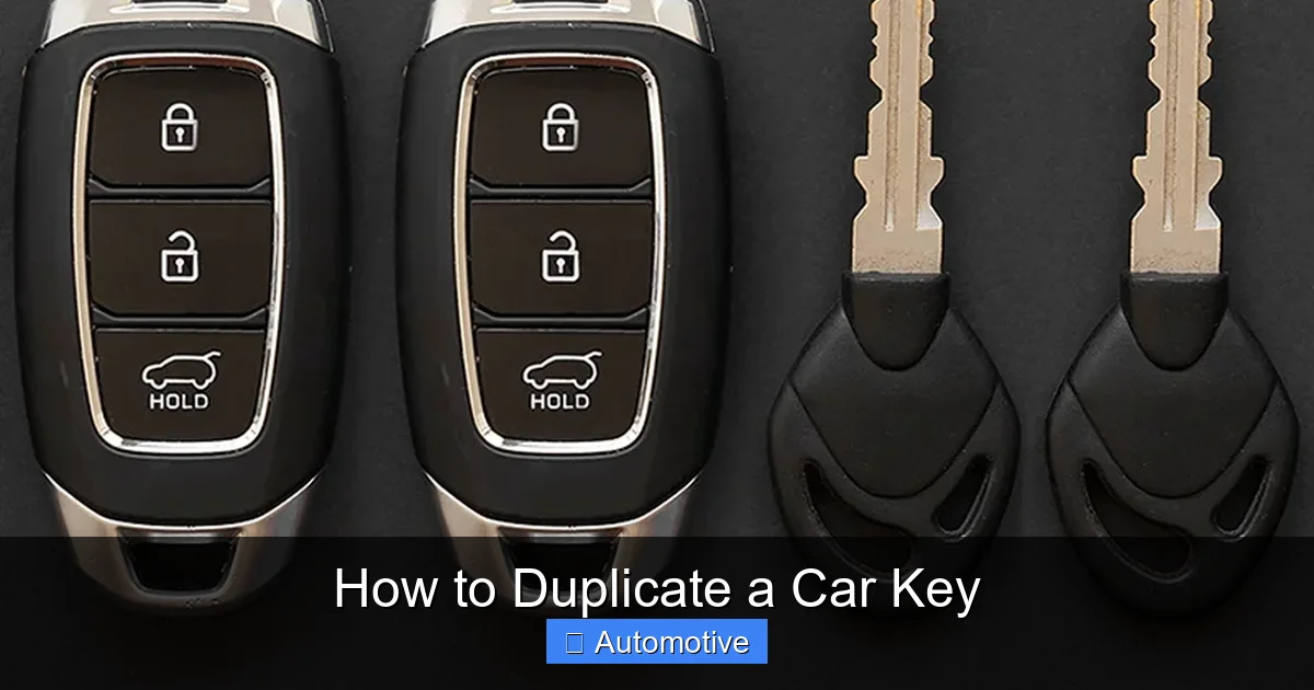 How to Duplicate a Car Key