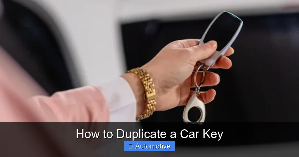 How to Duplicate a Car Key