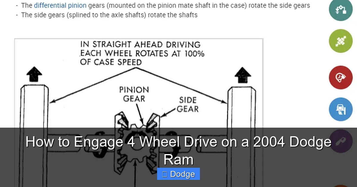 How to Engage 4 Wheel Drive on a 2004 Dodge Ram