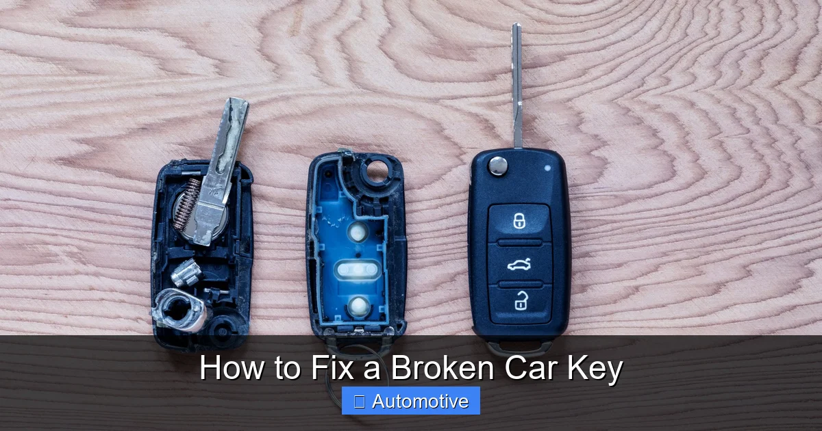 How to Fix a Broken Car Key