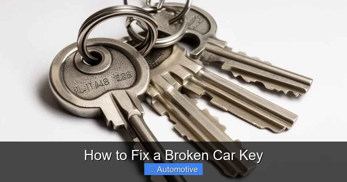 How to Fix a Broken Car Key
