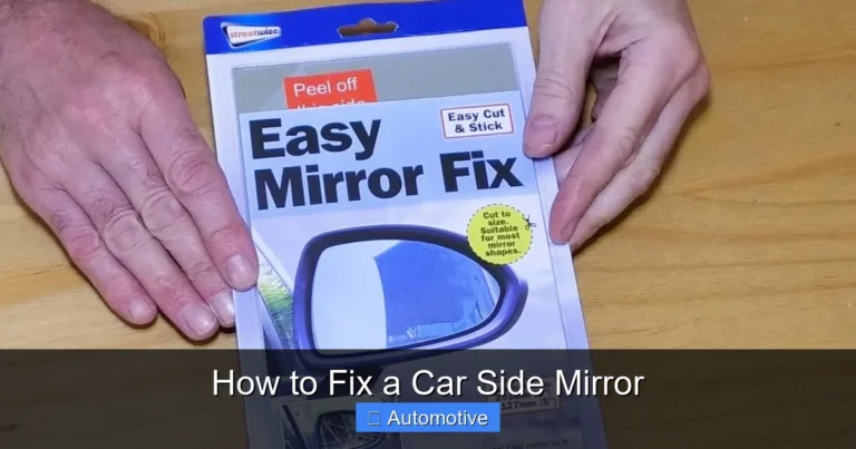 How to Fix a Car Side Mirror