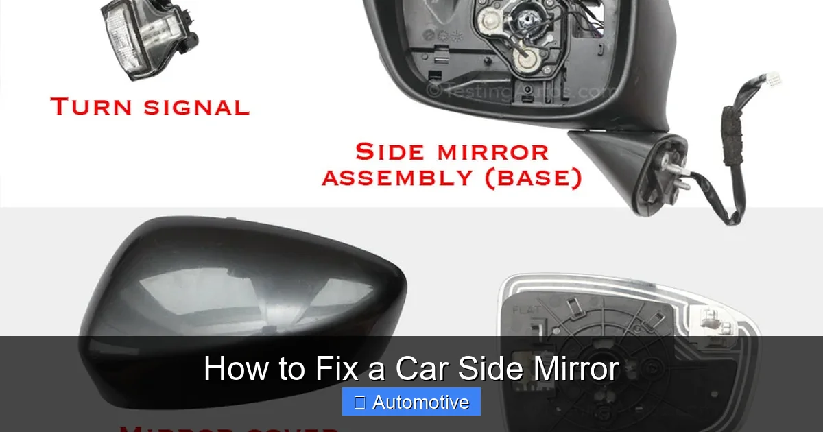 How to Fix a Car Side Mirror