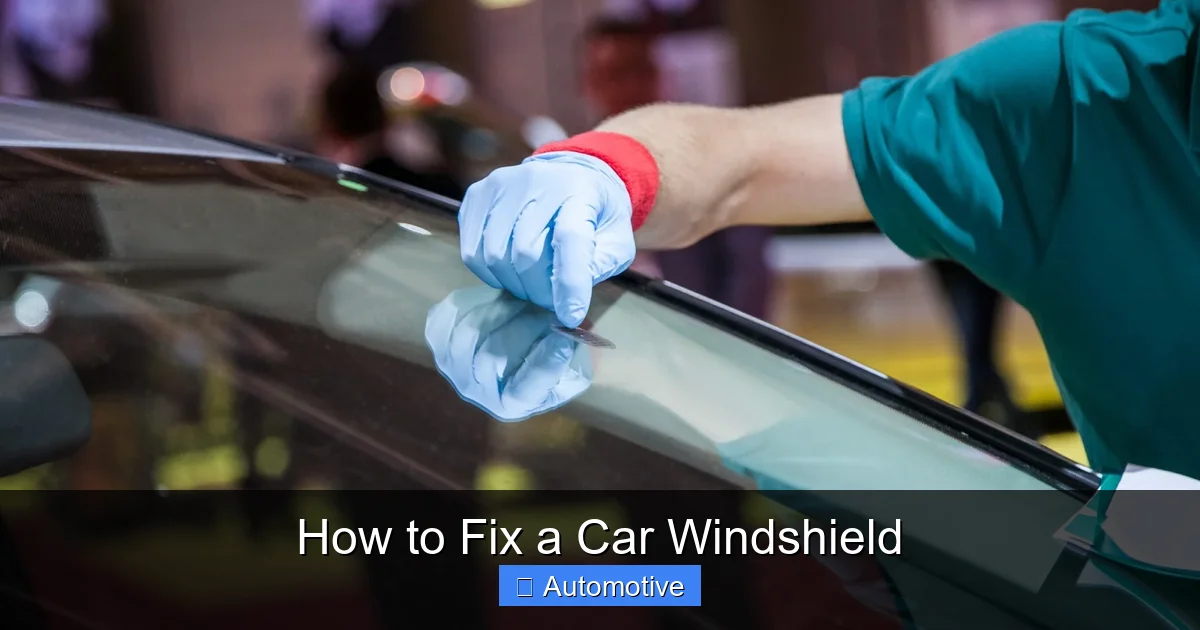 How to Fix a Car Windshield