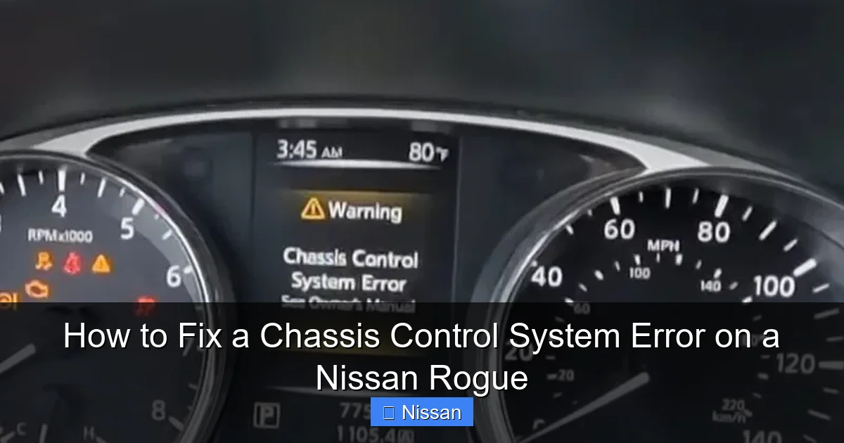 Nissan Rogue Chassis Control