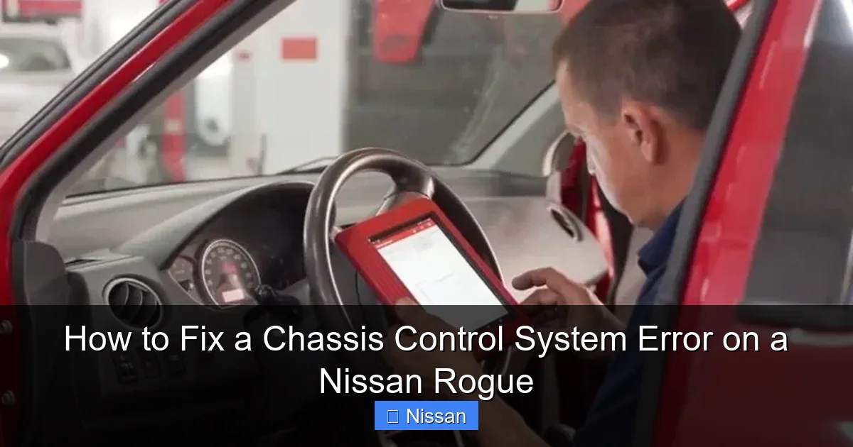 How to Fix a Chassis Control System Error on a Nissan Rogue