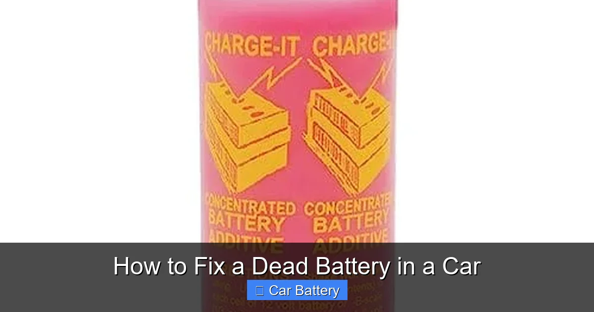 How to Fix a Dead Battery in a Car
