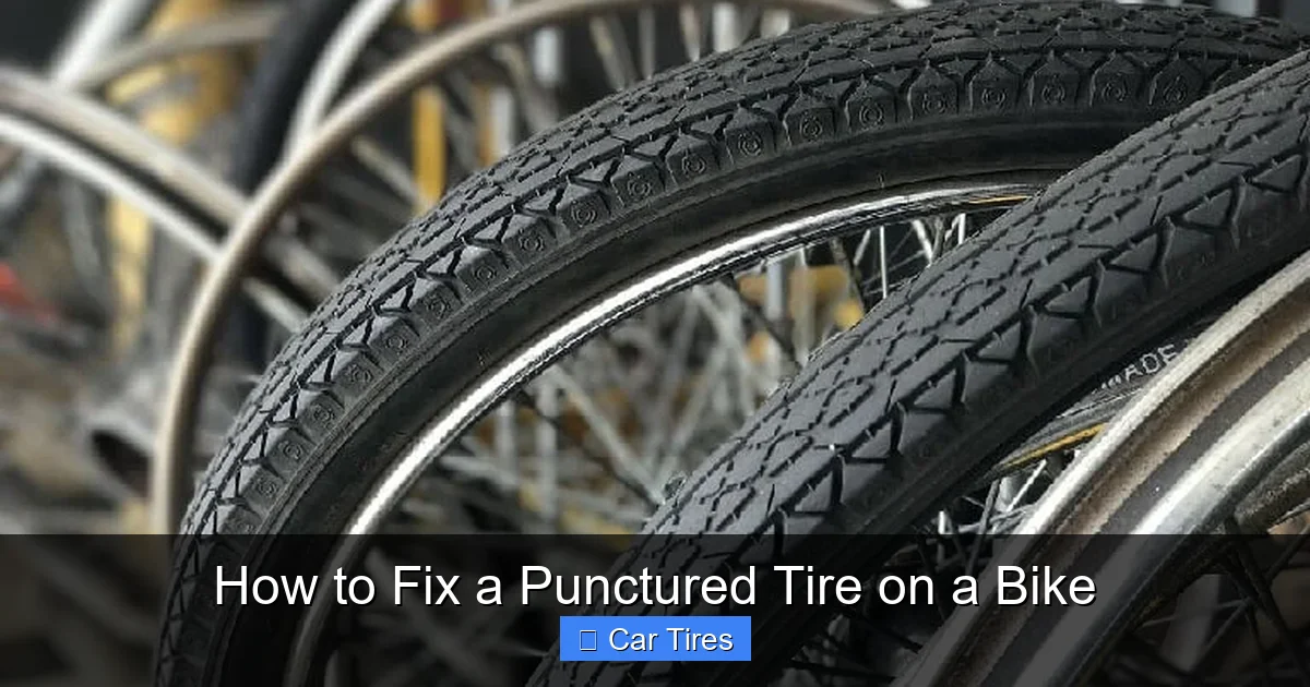 How to Fix a Punctured Tire on a Bike