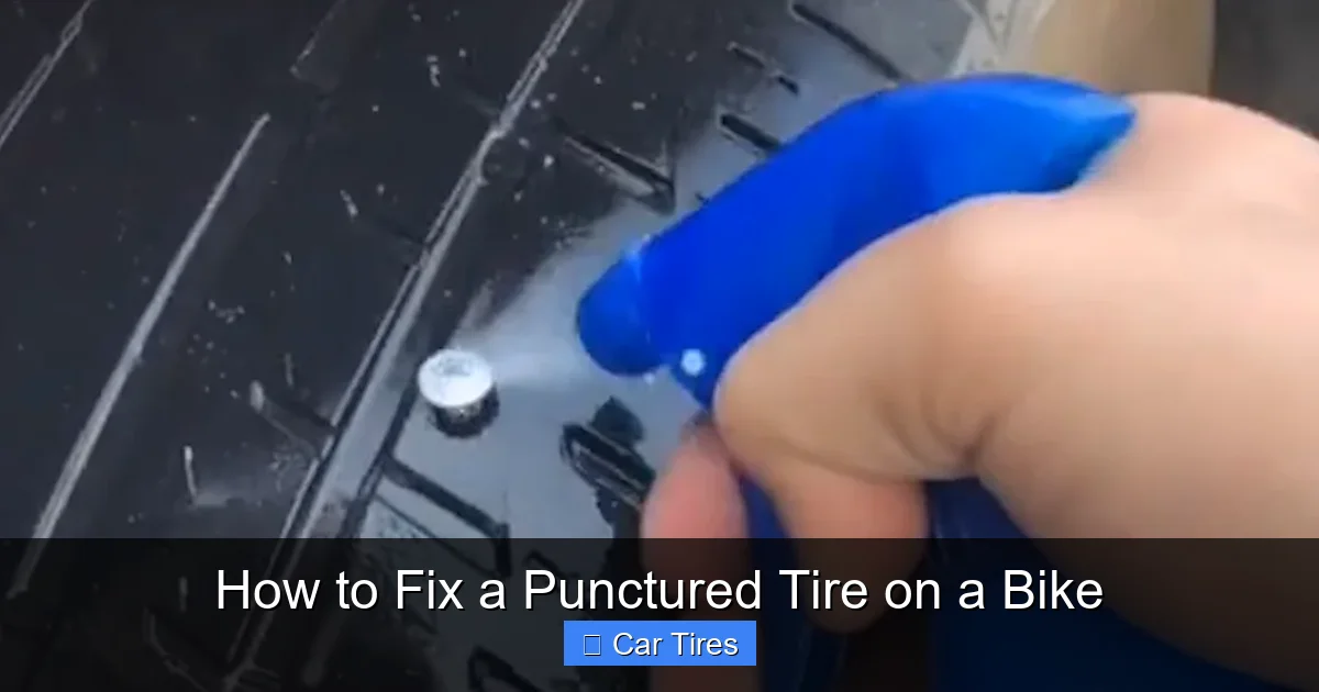 How to Fix a Punctured Tire on a Bike