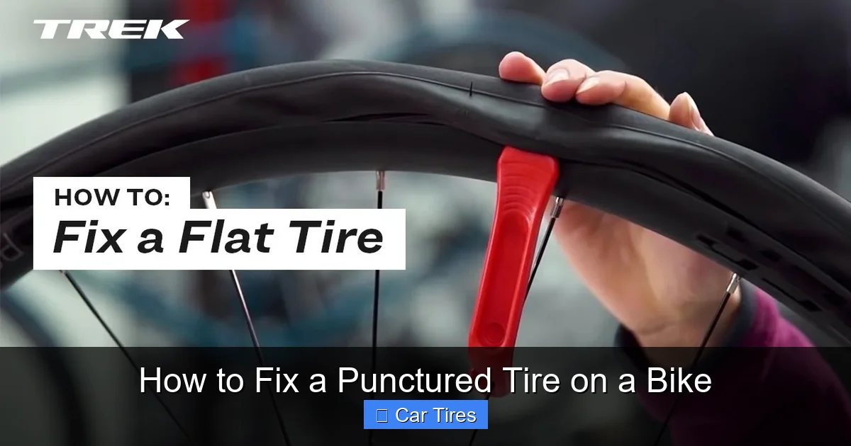 How to Fix a Punctured Tire on a Bike