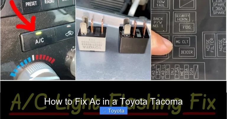 How to Fix Ac in a Toyota Tacoma